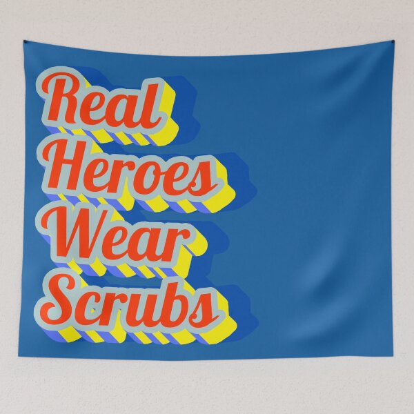 Item preview, Real Heroes Wear Scrubs – Medical Pride designed and sold by ZodiacLuck888.