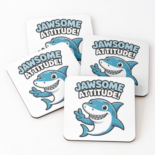 Item preview, Cool Shark with Braces - Jawsome Attitude Funny Design designed and sold by Pawtastic World.