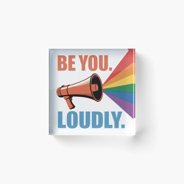 Item preview, Be You Loudly Pride Megaphone designed and sold by HasCreations.