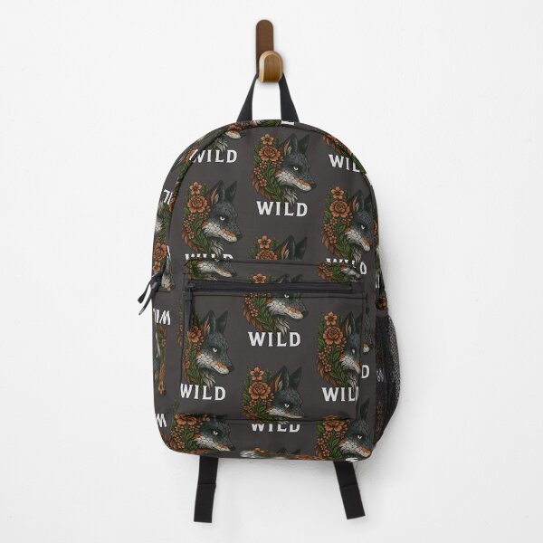 Item preview, Wild Wolf Floral Nature Art Vintage Animal Aesthetic Design designed and sold by Shoot-The-Moon.