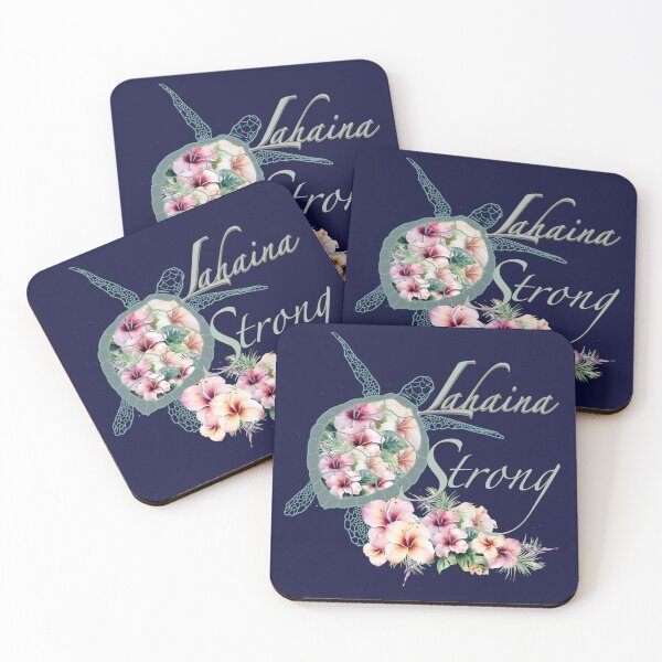 Item preview, Lahaina Strong - Hibiscus and Sea Turtle designed and sold by J Marielle Designs.