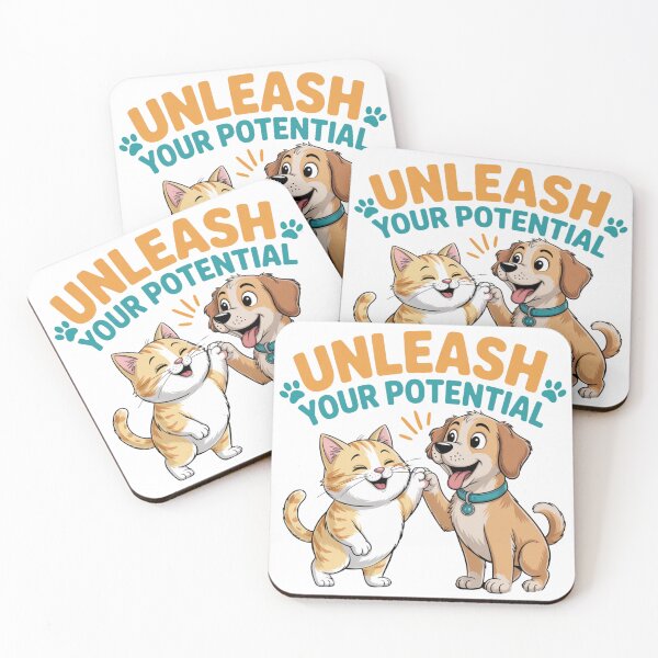 Item preview, Motivational Cat and Dog High-Five Design designed and sold by HasCreations.