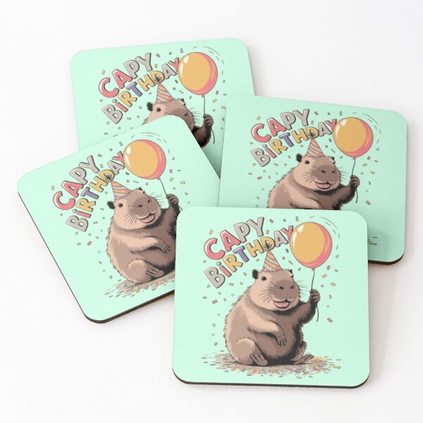 Item preview, Capy Birthday Party! designed and sold by Syrupulse.