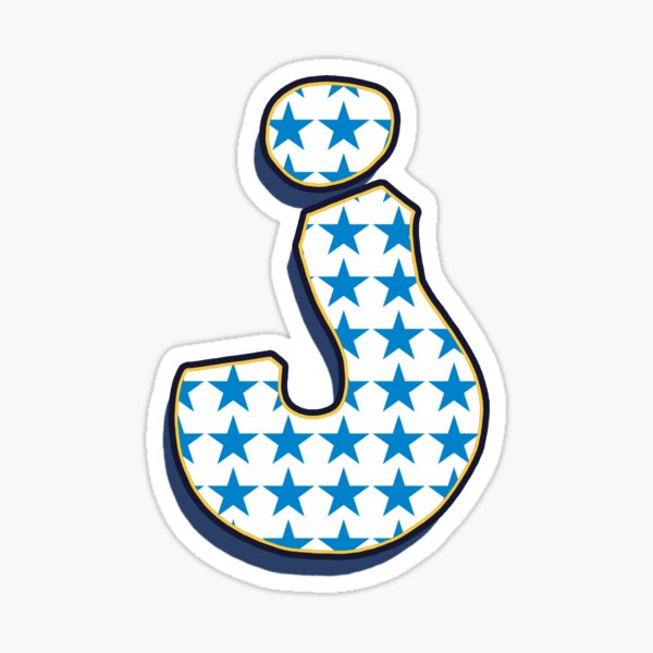 Letter J Sticker