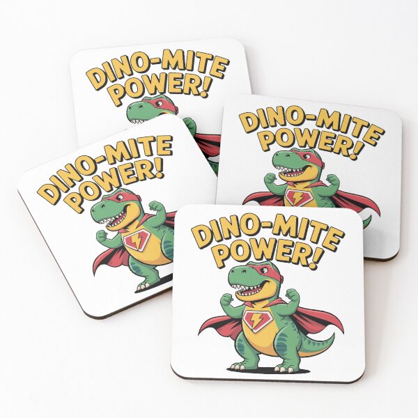 Item preview, T-Rex Superhero - Dino-mite Power Kids Dinosaur Design designed and sold by Pawtastic World.