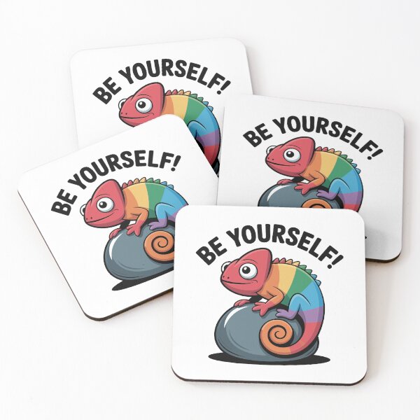 Item preview, Rainbow Chameleon - Be Yourself Motivation LGBT Pride Design designed and sold by Pawtastic World.