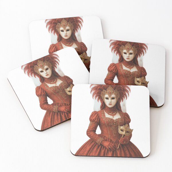 Item preview, Masked Participant in Gondola – Venetian Carnival in Full Glory  designed and sold by branaghbel.