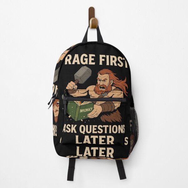 Item preview, Rage First, Questions later designed and sold by M4K3RB0T.
