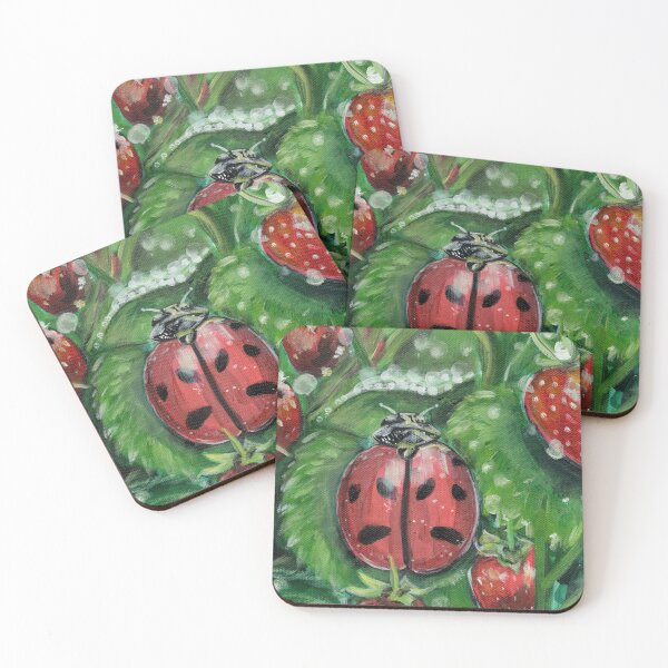 Item preview, Ladybird and strawberries  designed and sold by tattooclumsey.