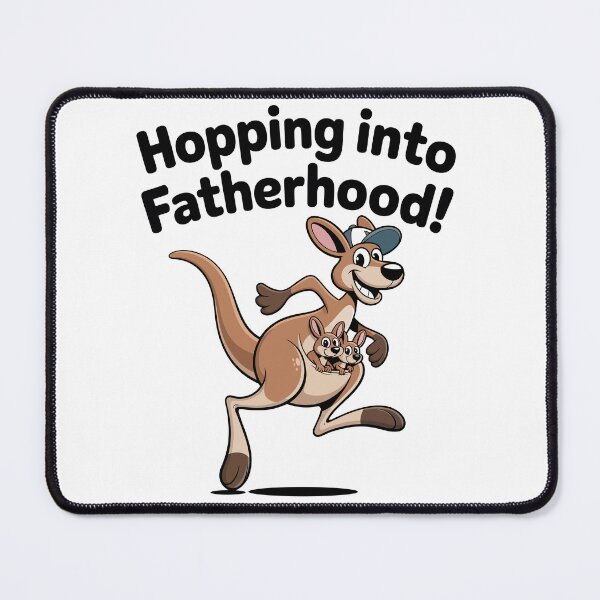 Item preview, Kangaroo Dad - Hopping into Fatherhood Father's Day Design designed and sold by Pawtastic World.