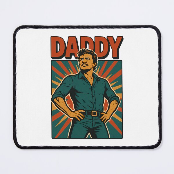 Item preview, Certified Daddy Material – Pedro Pascal Retro Power Pose designed and sold by MandarinaStudio.