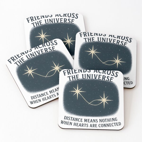 Item preview, Friends Across the Universe – Celestial Long-Distance Friendship Art designed and sold by The-Daily-Drape.