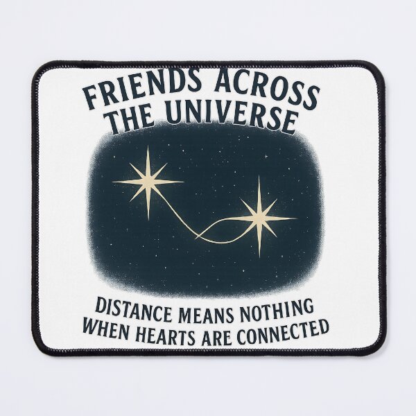Item preview, Friends Across the Universe – Celestial Long-Distance Friendship Art designed and sold by The-Daily-Drape.