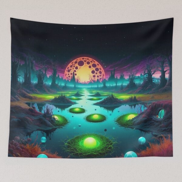 Item preview, Alien Marshlands and Green Eggs designed and sold by Korral.