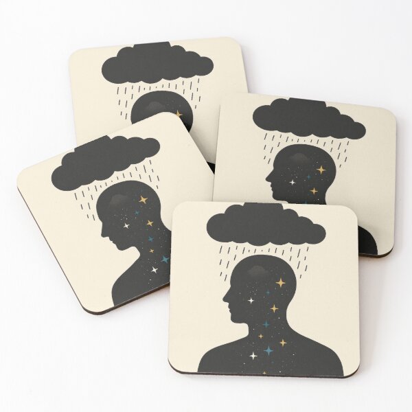Item preview, Storms Pass - Men’s Mental Health - Tech Poster Style designed and sold by ZipperDragon88.