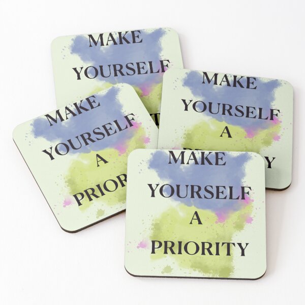 Item preview, Make Yourself a Priority – Self-Care Inspirational Quote Art designed and sold by CreationbyNiki.