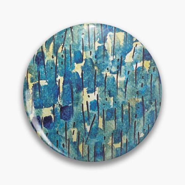 Item preview, LagoNo03-AzulOro-TintaAcuarela designed and sold by SCAartwork.