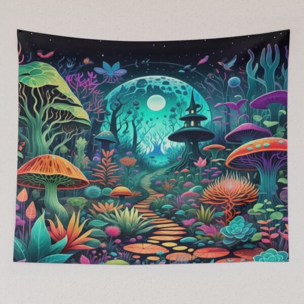 Item preview, Mushroom Garden and Moon designed and sold by Korral.