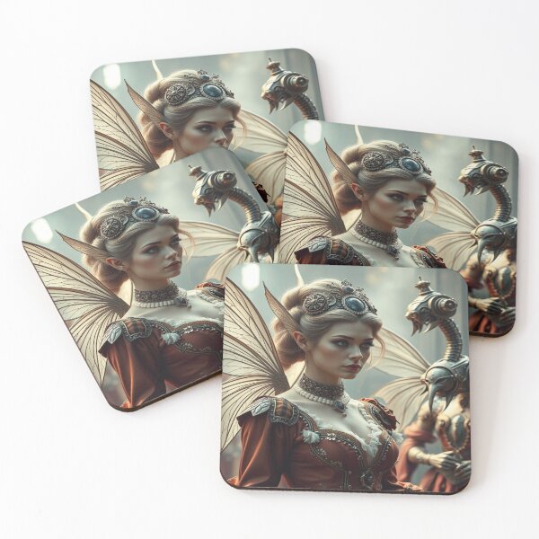 Item preview, Neo-Victorian Cyborg mythical creatures – A mesmerizing fusion of steampunk elegance & futuristic mythology designed and sold by FotoworldEdel.
