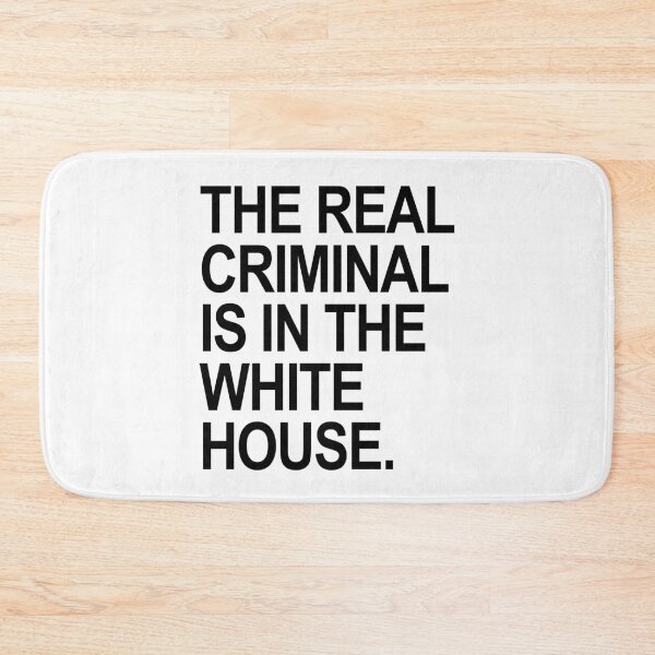 Item preview, The REAL criminal is in the White House (black) designed and sold by Thelittlelord.