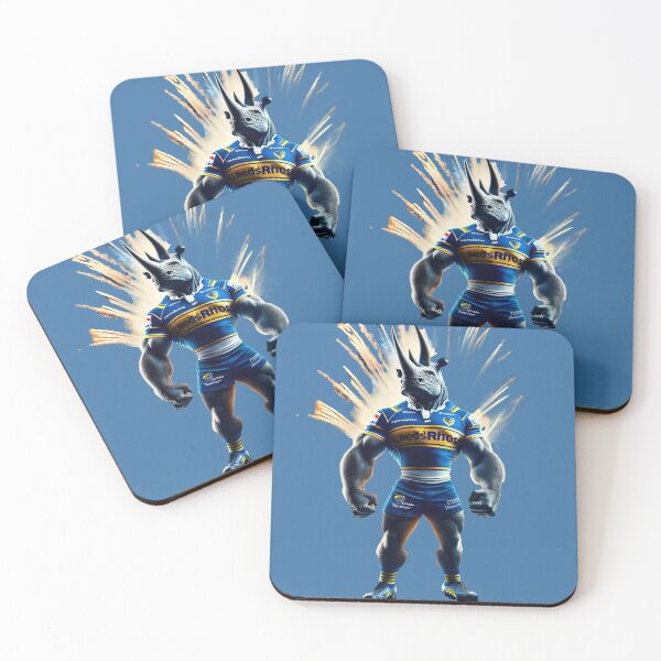 Item preview, Leeds Rhinos Fan Art Rhino designed and sold by Final Whistle Art.
