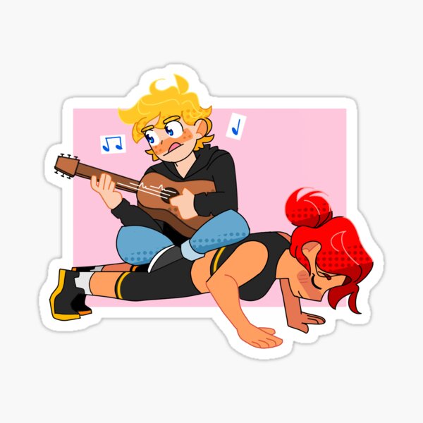 Aperçu de l'œuvre RWBY Jaune and Pyrrha Sticker créée et vendue par pilot-boi.