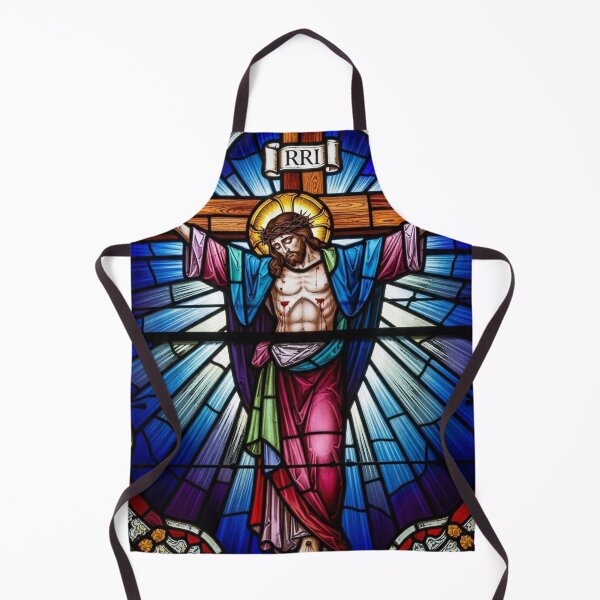 Item preview, STAINED GLASS JESUS ON THE CROSS CUTE designed and sold by Obinne.