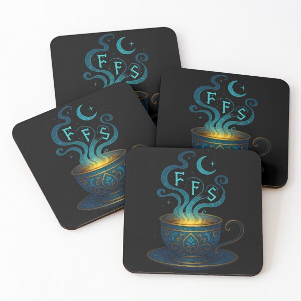 Item preview, Celestial Teacup of Runes – Mystical Magic Steam Art designed and sold by AetherLightArt.