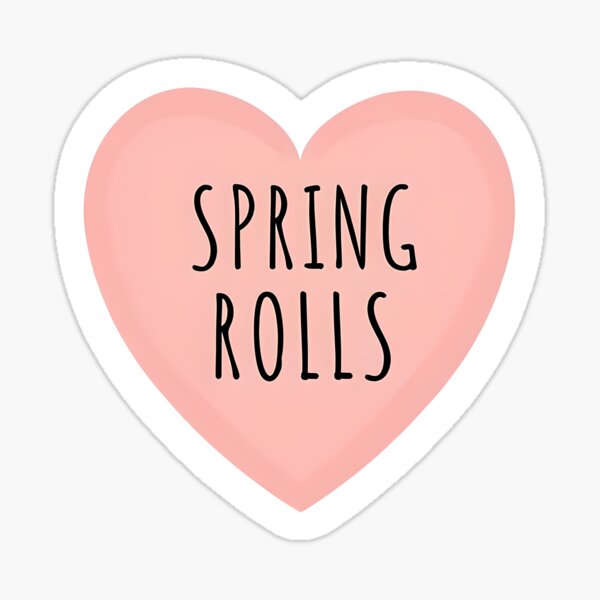 Item preview, I Heart Spring Rolls  designed and sold by CharmStudio.