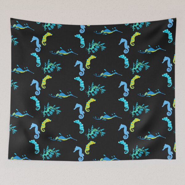 Item preview, Blue Seahorses  designed and sold by Leapingdoe.