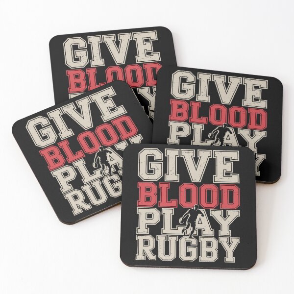 Item preview, Give Blood Play Rugby | Funny Rugby Player Quote designed and sold by tmerchtrends.