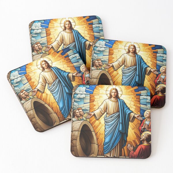 Item preview, STAINED GLASS JESUS designed and sold by Obinne.