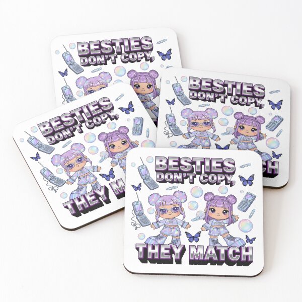 Item preview, Besties Don't Copy They Match – Kawaii Matching Friends Aesthetic Design designed and sold by AnnDesignStudio.