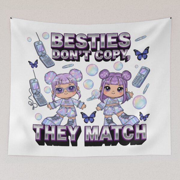 Item preview, Besties Don't Copy They Match – Kawaii Matching Friends Aesthetic Design designed and sold by AnnDesignStudio.