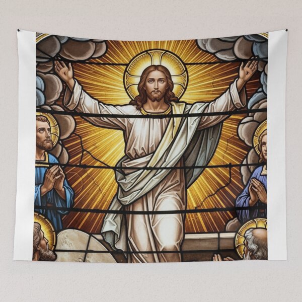 Item preview, STAINED GLASS JESUS designed and sold by Obinne.