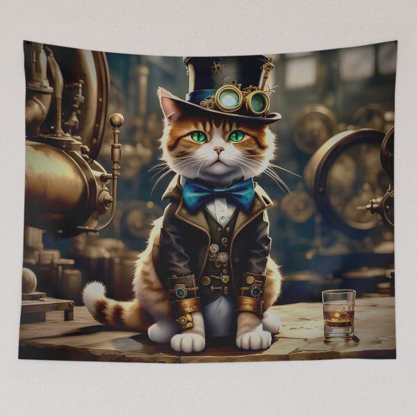 Item preview, Steam punk Raggamuffin Cat designed and sold by widdy170.