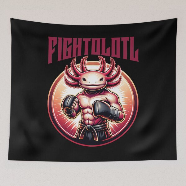 Item preview, Fightolotl cool martial arts design designed and sold by ReneMM.