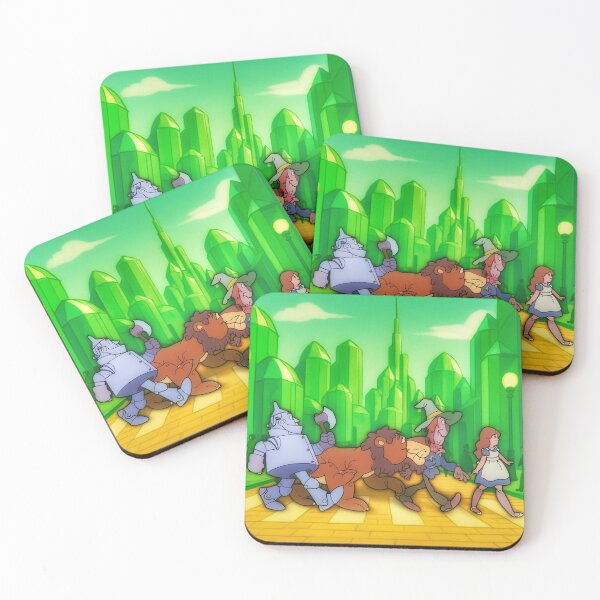 Item preview, The Fab Four Hit the Yellow Brick Crosswalk – Emerald City Style! designed and sold by dennisdraws.