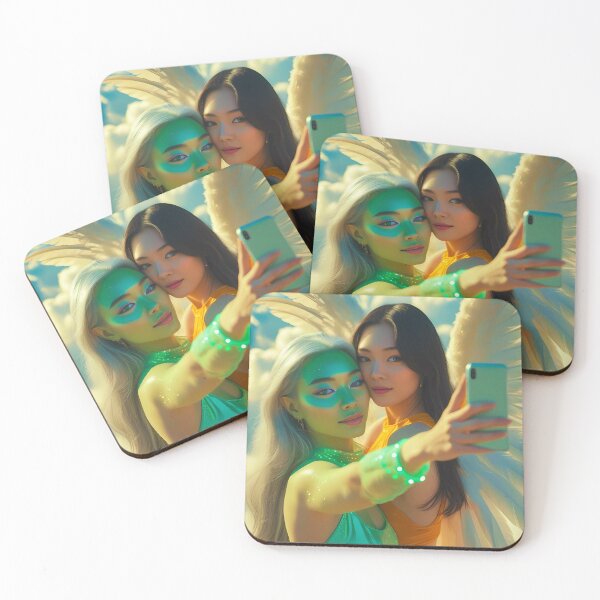 Item preview, Alien Selfie with an Angel in the Clouds designed and sold by StaggDevon.