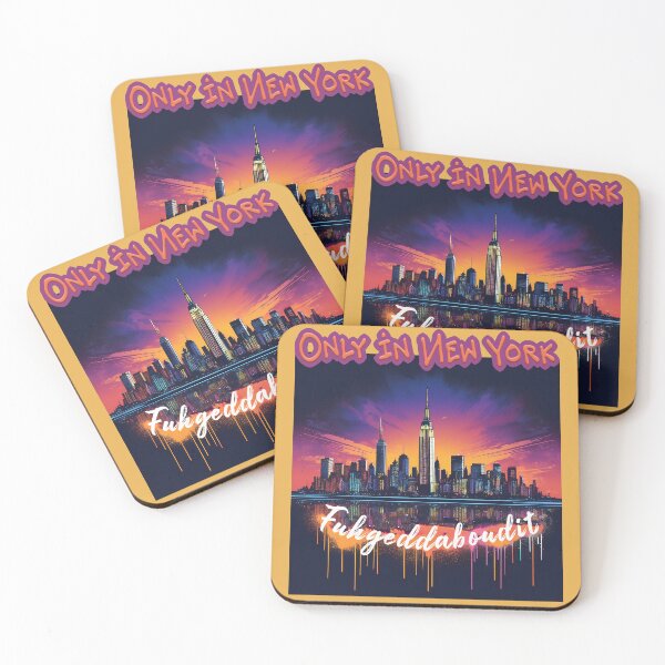 Item preview, Only in New York, Fuhgeddaboudit! T-shirt designed and sold by ACM Design Studio.