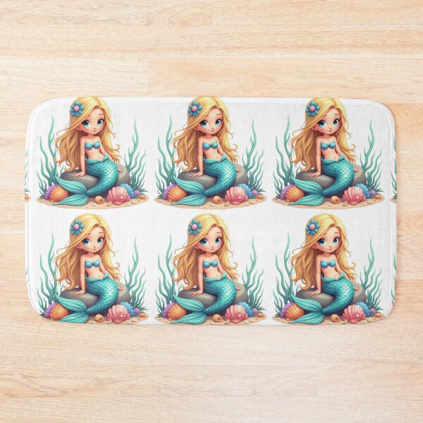 Item preview,  cute mermaid with sea shells designed and sold by nicnacc.