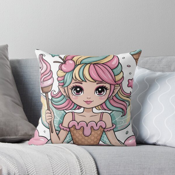 Item preview, Ice Cream Fairy Girl – Kawaii Dessert Magic designed and sold by YumePixel.