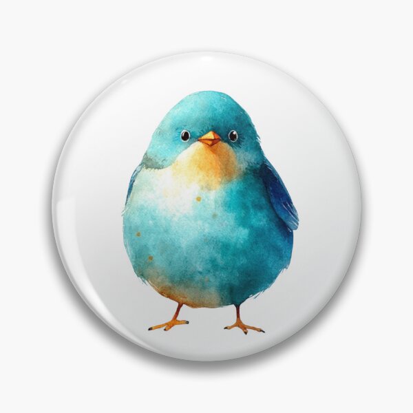 Item preview, Cute Round Blue Bird designed and sold by PaperieJennifer.