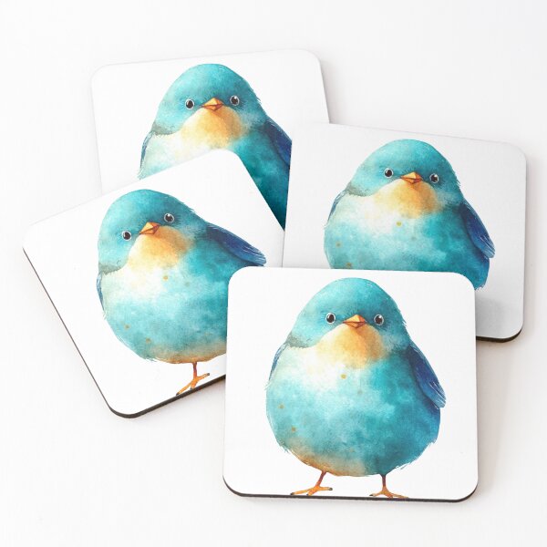 Item preview, Cute Round Blue Bird designed and sold by PaperieJennifer.
