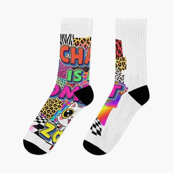 Item preview, Chaos is My Comfort Zone - Vibrant Y2K Aesthetic Cat Design with Rainbow Animal Print designed and sold by AnnDesignStudio.