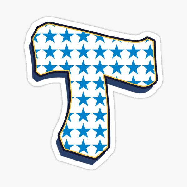Letter T - stars Sticker