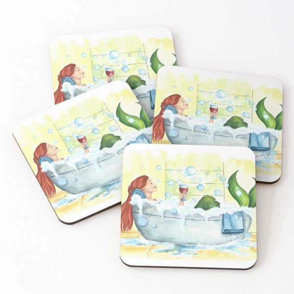 Item preview, mermaid in the bathtub designed and sold by DariaCeppelli.