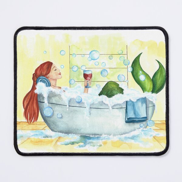 Item preview, mermaid in the bathtub designed and sold by DariaCeppelli.