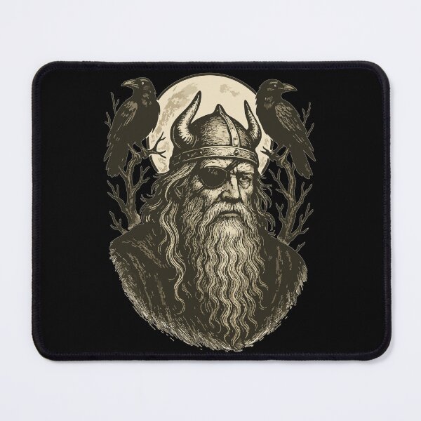 Item preview, Viking Odin Huginn And Muninn Norse Vintage designed and sold by TomFrontierArt.