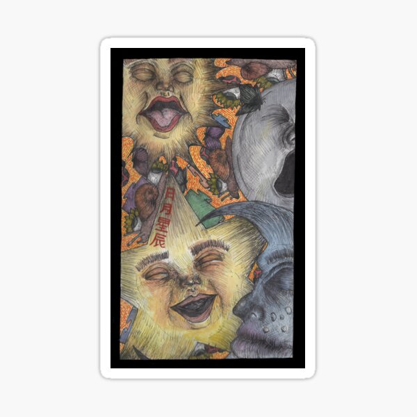 Vista previa del artículo con la obra «El Sol, la Luna y las Estrellas», diseñado y vendido por Nakano Arts.